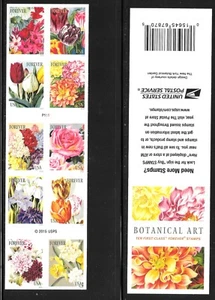 Scott #5051b GENUINE Convertible Booklet of 10 2016 (49c) BOTANICAL ART! MNH - Picture 1 of 1