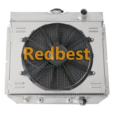 3Row Radiator+Shroud Fan For 64-68 Ford Country Sedan/Squire/63-69 Ford Fairlane - Image 1 of 4
