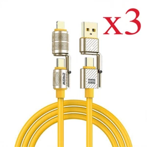 240W 4-in-1 Data Cable For Apple PD27W Android Type-c 6a Super Fast Charge Cable - Picture 1 of 20