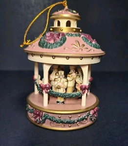 Vintage Pavillon Weihnachtsband in weiß Ornament 1992 4" B.N.C. Bradford Neuheit - Bild 1 von 4
