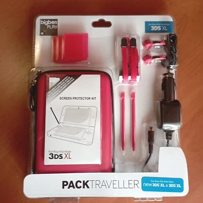 Nintendo NEW 3DS XL . Traveller Pack .Kit de Viaje. Rojo - Imagen 1 de 4