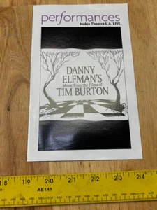 DANNY ELFMAN Musica dai film di TIM BURTON PROGRAMMA VOLANTINO HOLLYWOOD 2013 - Foto 1 di 2