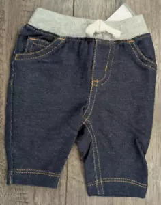 Baby Girl Clothes New Carter's Newborn Jean Looking Jean Pants - Picture 1 of 2