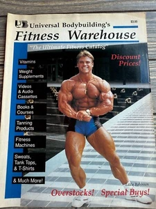 Vintage Universal Bodybuildings Fitness Warehouse Catalog 1990s Eddie Robinson C - Picture 1 of 9