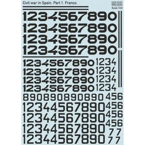 Print Scale 32-027 Waterslide Decal for airplane 1:32 Civil War in Spain. Franco - Picture 1 of 12