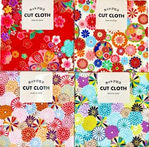 Lot of 5 Japanese cotton fabric Patchwork Flower Made in Japan New Cute Cool #2 - Picture 1 of 12