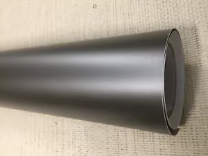Lámina adhesiva de vinilo gris mate para automóvil sin burbujas de aire. - Imagen 1 de 12