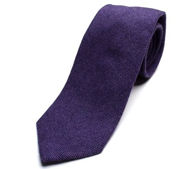 DRAKE'S London tie (DR1AAN-23697-03)Cashmere Solid tie Violet - Image 1 of 4