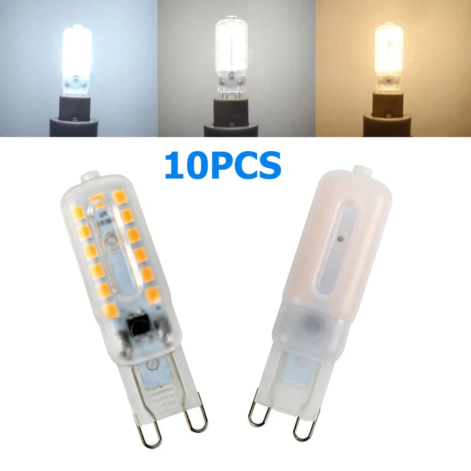 Mini G9 LED-Silikonlampe 7W 110V Kaltweiß 6000K Milchige Schale 2835SMD-Chip - Bild 1 von 1