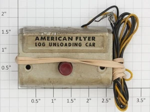 American Flyer 787CW White Log Unloading Car Controller - Picture 1 of 2