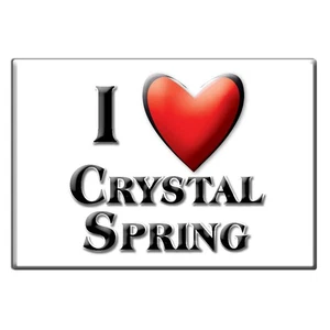 Crystal Spring, Fulton County, Pennsylvania - Fridge Magnet I Love Usa - Picture 1 of 10