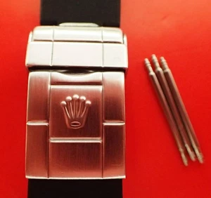 ROLEX 78690 Clasp 20mm Rubber Strap Spring Bar 14270 16570 16700 16710 - Picture 1 of 10