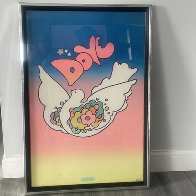 复古 Peter Max 海报 Corp Dove 海报 26 英寸 X 38 英寸带框 1968 年 Litho 20 — 第 1/4 张图片