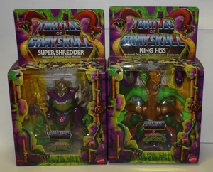 Turtles Of Grayskull ~ King Hiss & Super Shredder ~ Actionfiguren 2 Stück NEU - Bild 1 von 7