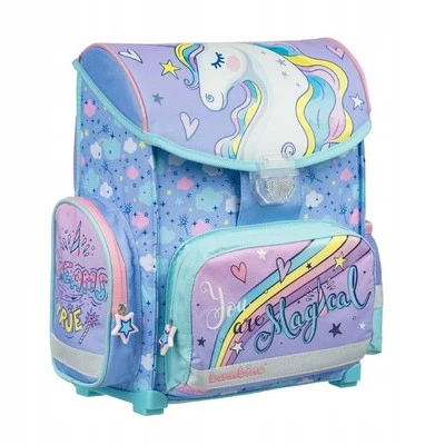 ST.MAJEWSKI Schulranzen mit klassischem Bambino-Einhorn-Verschluss