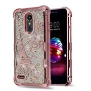"MyBat Rose Gold Water Glitter Case for LG K30/K10/Harmony 2" - Image 1 of 1