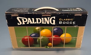 Spalding Classic BOCCE Ball Game Outdoor Made In Italy Preowned VGC Lightly Used - Picture 1 of 7