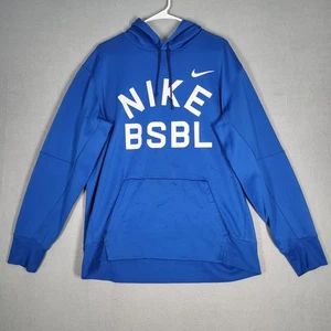 Sudadera con Capucha Nike Para Hombre XL Azul Dri-FIT Ropa Deportiva Atlética Logo BSBL - Imagen 1 de 16