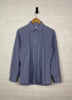 CAMISA MOSCHINO AZUL BENGAL RAYAS CORAZÓN 15.5 CUELLO UE 40 Foto 1 de 4