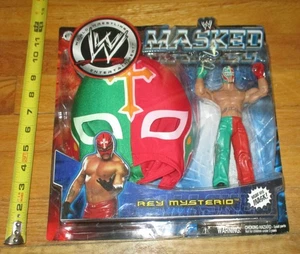 2004 WWF WWE Jakks Rey Mysterio Figura de Lucha Enmascarada Máscara WCW ECW Lucha AAA - Imagen 1 de 5