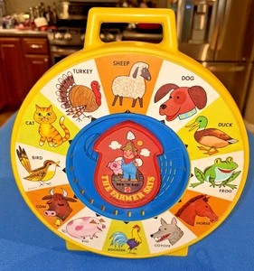 Juguete Mattel See 'n Say The Farmer Says 1983 1964 Hecho en México Amarillo - Imagen 1 de 11