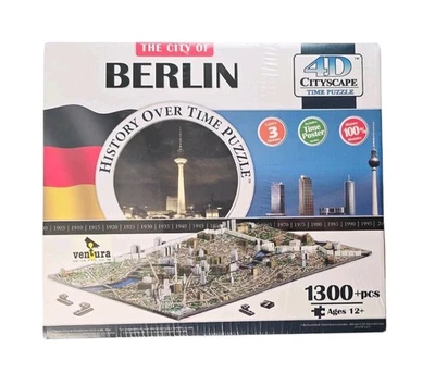 New - The City of Berlin 4D Cityscape Time Puzzle 1300+pcs History Over Time - Image 1 of 4