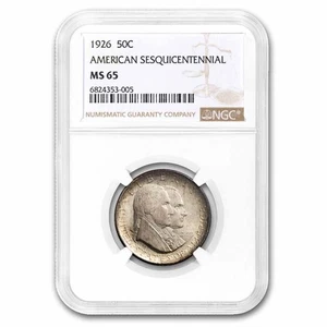 1926 America Sesquicentennial Half Dollar MS-65 NGC - Picture 1 of 3