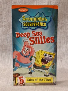 SpongeBob SquarePants Deep Sea Sillies VHS Nickelodeon 5 Tales of the Tides - Foto 1 di 5
