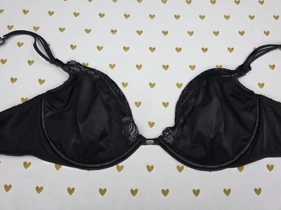 Victorias Secret Black VERY SEXY Unlined 36D Balconette Plunge Bra  - Image 1 of 4