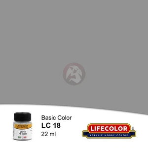 LifeColor Acrylic Paint LC Basic Colors Matt Light Grey FS 36300 (22ml) LC18 - Picture 1 of 1