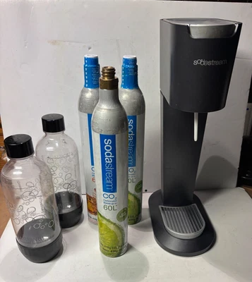 SodaStream Genesis Sparkling Water Maker, Black and Silver 3 Gas Tanks Included - Image 1 of 4