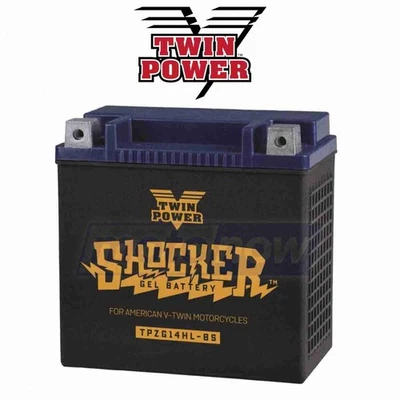 Twin Power Shocker Gel Battery for 2001-2006 Harley Davidson FXSTBI Night mf Foto 1 de 4