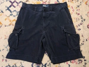 Polo uomo Ralph Lauren taglia 38" 10" blu cuciture interne classica chino cargo pantaloncino Y2K - Foto 1 di 9