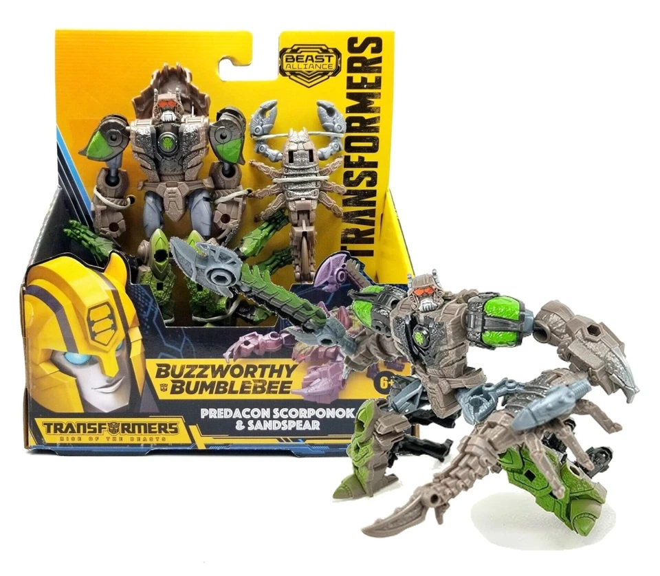 Transformers Buzzworthy Bumblebee Predacon Scorponok & Sandspear 5" Figure NIP - Image 1 of 1