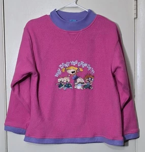 Vintage 1998 Girls Rugrat Fleece Shirt Size 14 - Picture 1 of 9