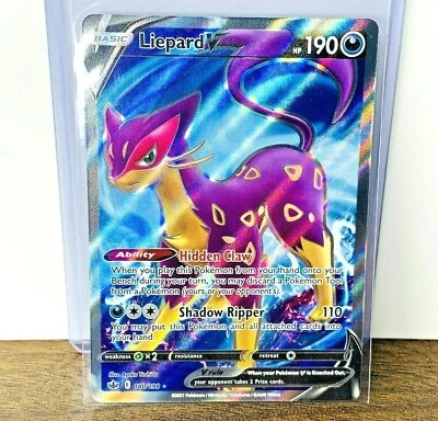 Liepard V Full Art Ultra Rare 180/198 Chilling Reign Pokemon Card - Image 1 of 4