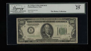 DBR 1934 $100 DGS FRN Minneapolis Fr. 2152-Idgs Legacy 25 Serial I00546538A - Picture 1 of 2