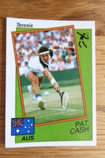 PAT CASH TENNIS PANINI SUPERSPORT STICKER #191 1987 NEAR MINT 