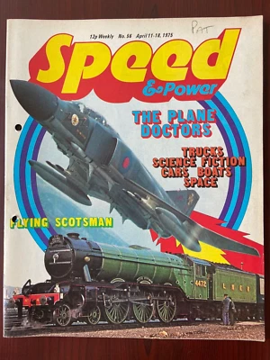 Speed & Power Magazine No.56 April 11-18 1975 Cover The Plane Doctors 248g - Image 1 of 3