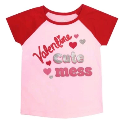 CAMISETA GRÁFICA MANERA DE CELEBRAR EL DÍA DE SAN VALENTÍN NIÑO TALLA 18M ¡NUEVA CON ETIQUETAS! Foto 1 de 3