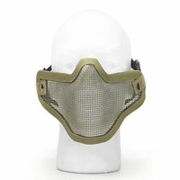 Download Airsoft Face Mask Half Metal Wired Steel Mesh Iron Face Green Ebay Yellowimages Mockups