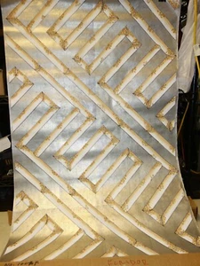 5x Rolls * Chinese Pewter Handmade Wallpaper #1002F 125 sq.ft. Roger Arlington - Picture 1 of 6