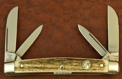 CUCHILLO DE CONGRESO GALLINA Y GALLO BERTRAM CUBIERTOS SOLINGEN ALEMANIA CIERVO BONITO (21779) Foto 1 de 4