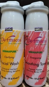 Dermacos Dermapure Clarifying Facial WASH + Energizing Smoothing Toner 500ml... - Bild 1 von 4