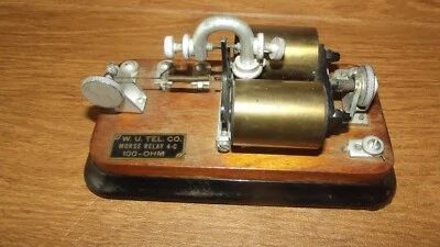 Western Electric Co. - W U Tel Co Morse Relay 4-6 100 Ohm Collectible Free S/H - Image 1 of 4