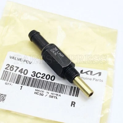 26740-3C200 OEM GENUINO PCV Válvula Kia Hyundai Sorento Genesis Azera Sorento 1 pieza Foto 1 de 4