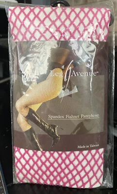 NEW Leg Avenue Women's Spandex Fishnet Pantyhose FUCHSIA Pink One Size Stockings - Image 1 of 2