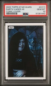 2023 Topps Star Wars - Darth Vader #6 Comic Cover Karte #CC11 PSA EDELSTEIN MT 10 - Bild 1 von 2