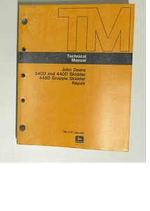 John Deere Manual TM1437 For 340D 440D Skidder, 448D Grapple Skidder Jan 1988 - Picture 1 of 6