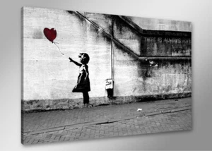 Bilder auf Leinwand bansky 80cm XXL 4165 + Alle Wandbilder fertig gerahmt - Bild 1 von 1